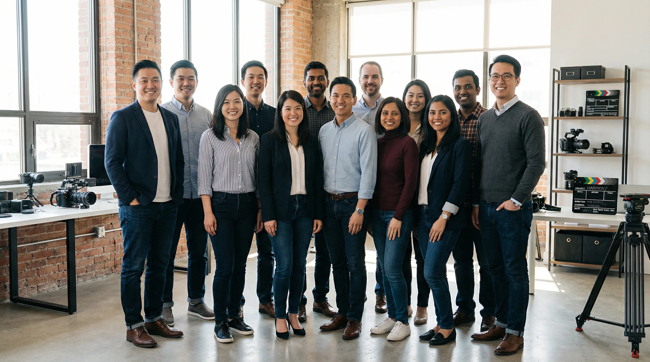 爱情岛专业团队合影